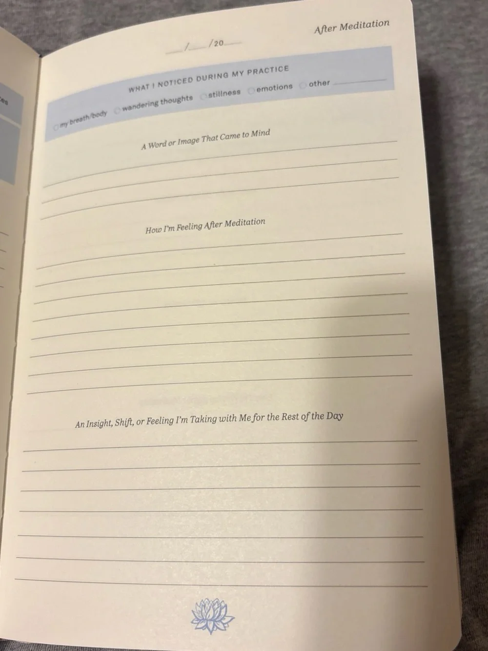Meditation Journal